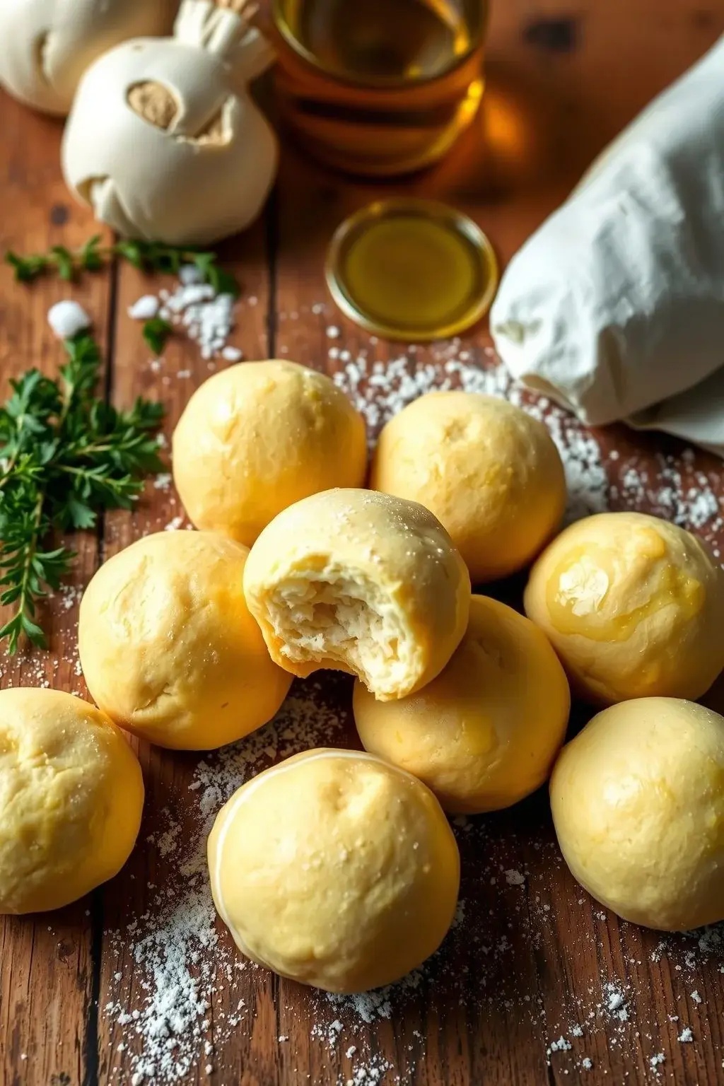 Pizza Dough Balls of Destiny - These dough balls are like tiny pizza planets ready to take your taste buds on an intergalactic joyride. With just a few ingredients, you’ll be flinging dough like a pro and filling them with all the cheesy goodness you can handle. Prepare to unleash the fun!