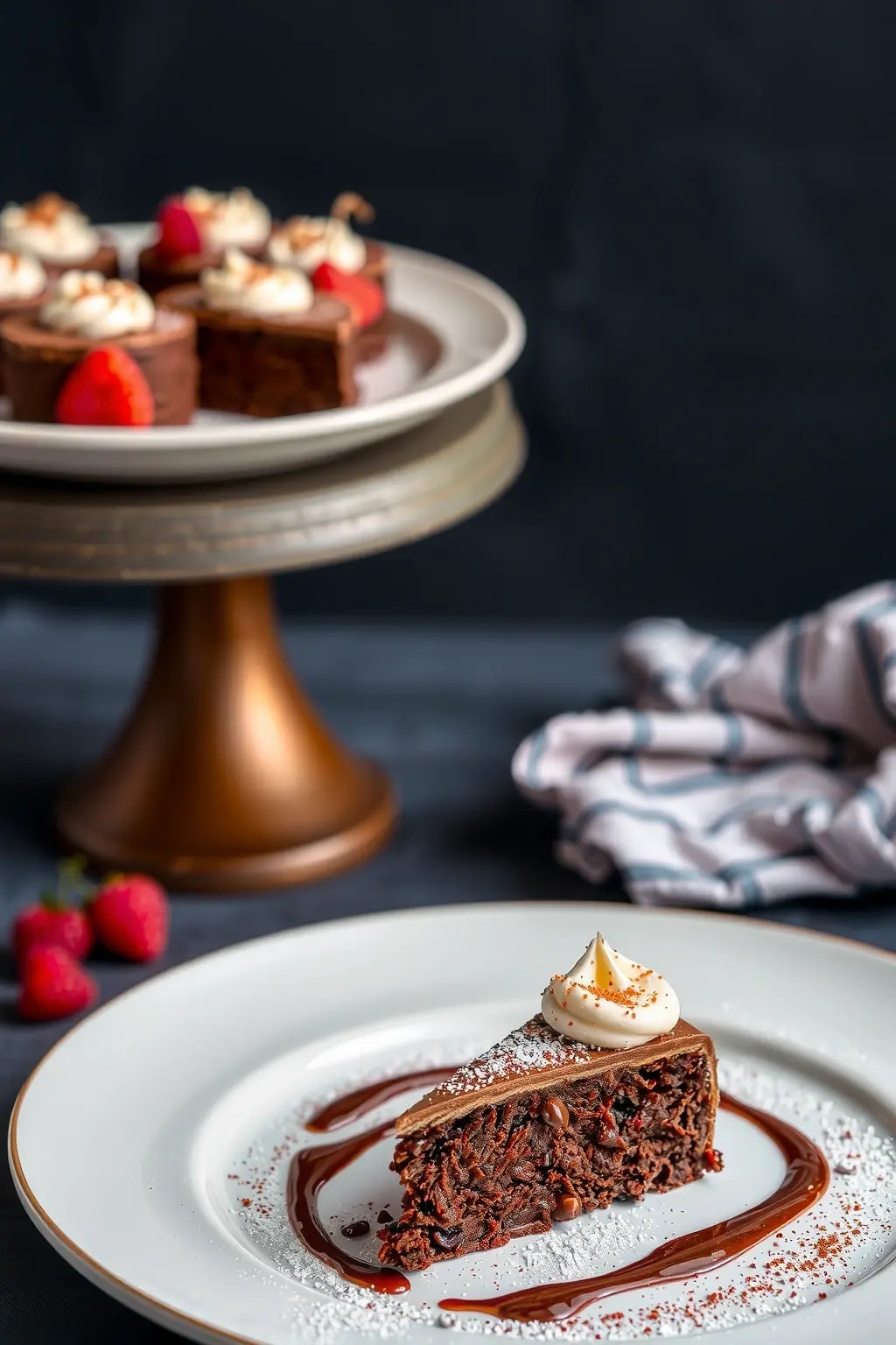 Chocolate Velvet Reverie - Indulge in a rich, chocolate-infused creation where cocoa powder dances with peanut butter, layered with chia seeds for a delightful crunch. A tempting embrace of flavor that transforms your morning into a decadent experience.