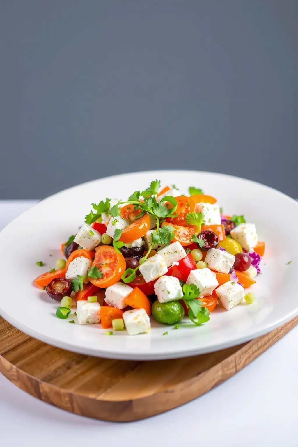 Crisp Lime Feta Medley - A perfect blend of crunchy greens and creamy feta, finished with a drizzle of lime that adds just the right kick. This is the kind of salad that lifts your spirits.
