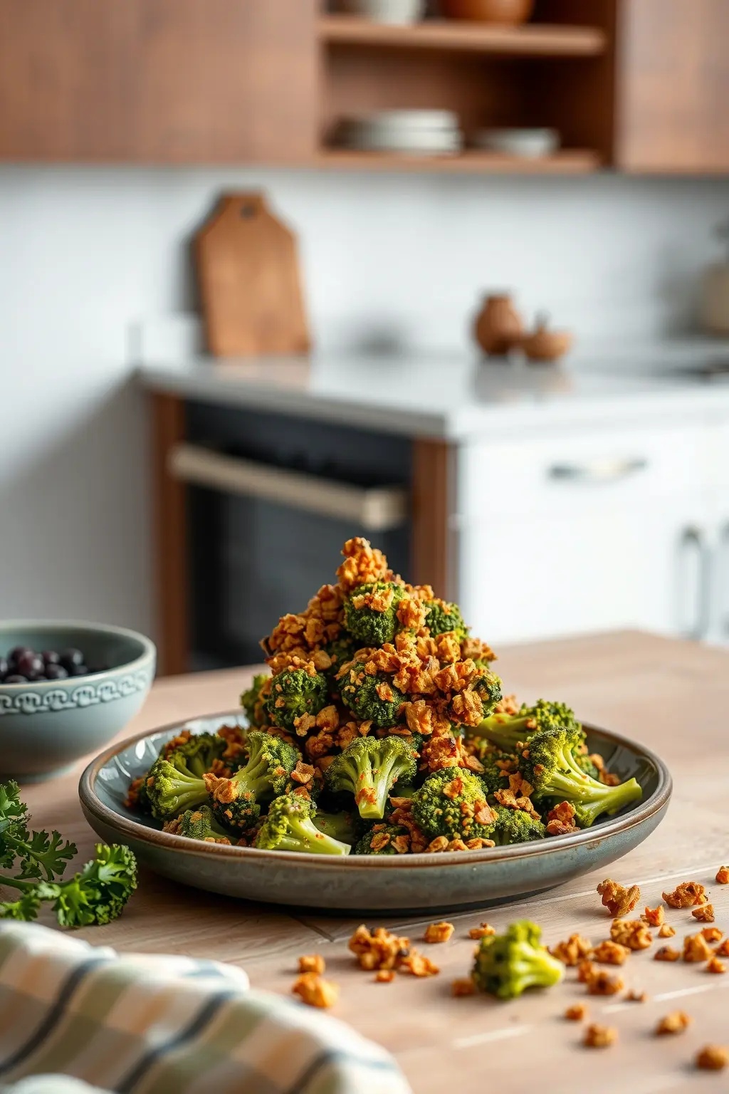 Crunchy Brocco-Craze - An explosion of colors! This zesty salad mixes crispy broccoli florets, toasted almonds, and a splash of sweet-and-sour dressing that makes every bite a celebration. Say hello to your new go-to dish!
