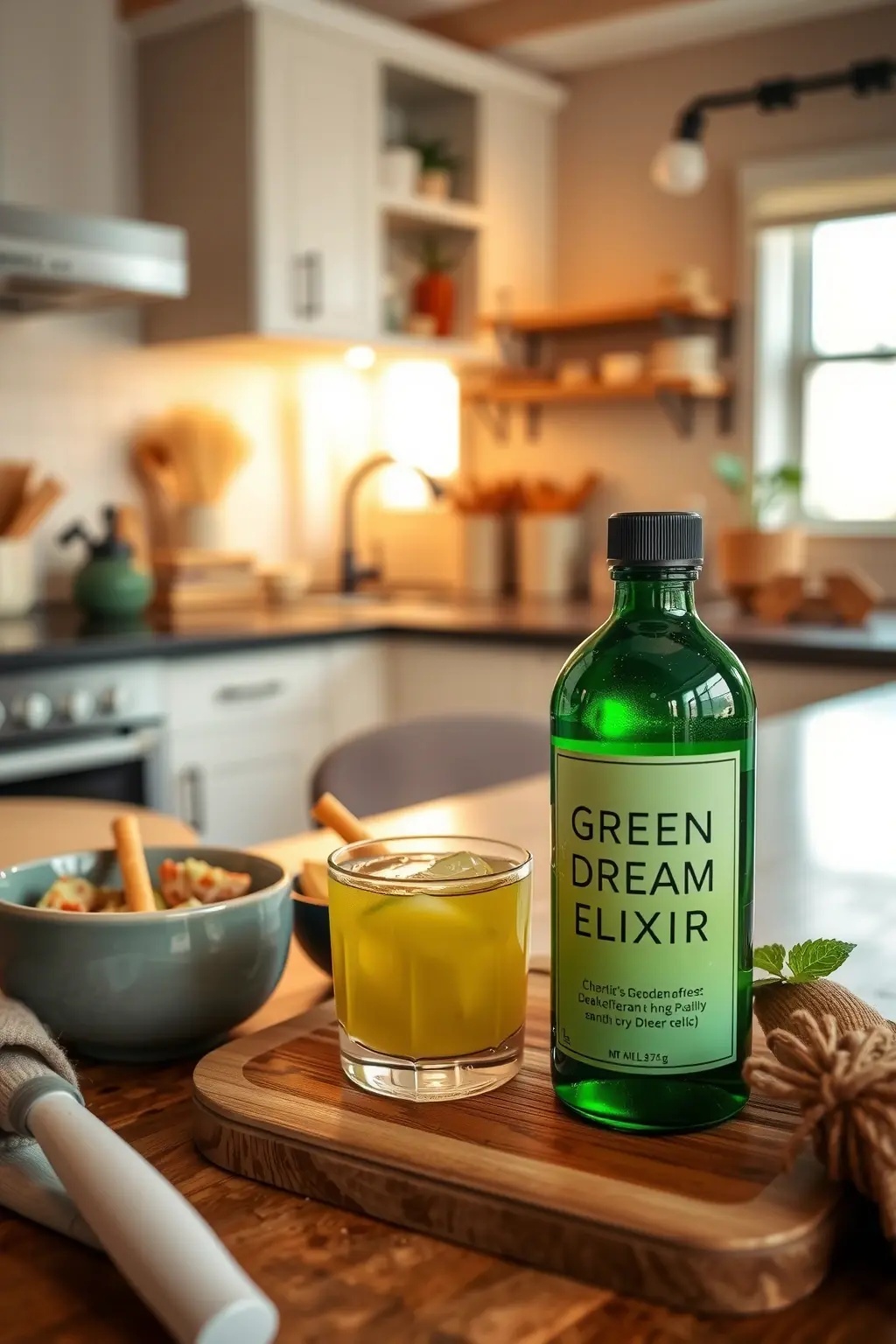 Green Dream Elixir - A vibrant blend of spinach, avocado, and mint that whispers secrets of rejuvenation. Drink deeply and feel the earth&rsquo;s vitality surge through you.