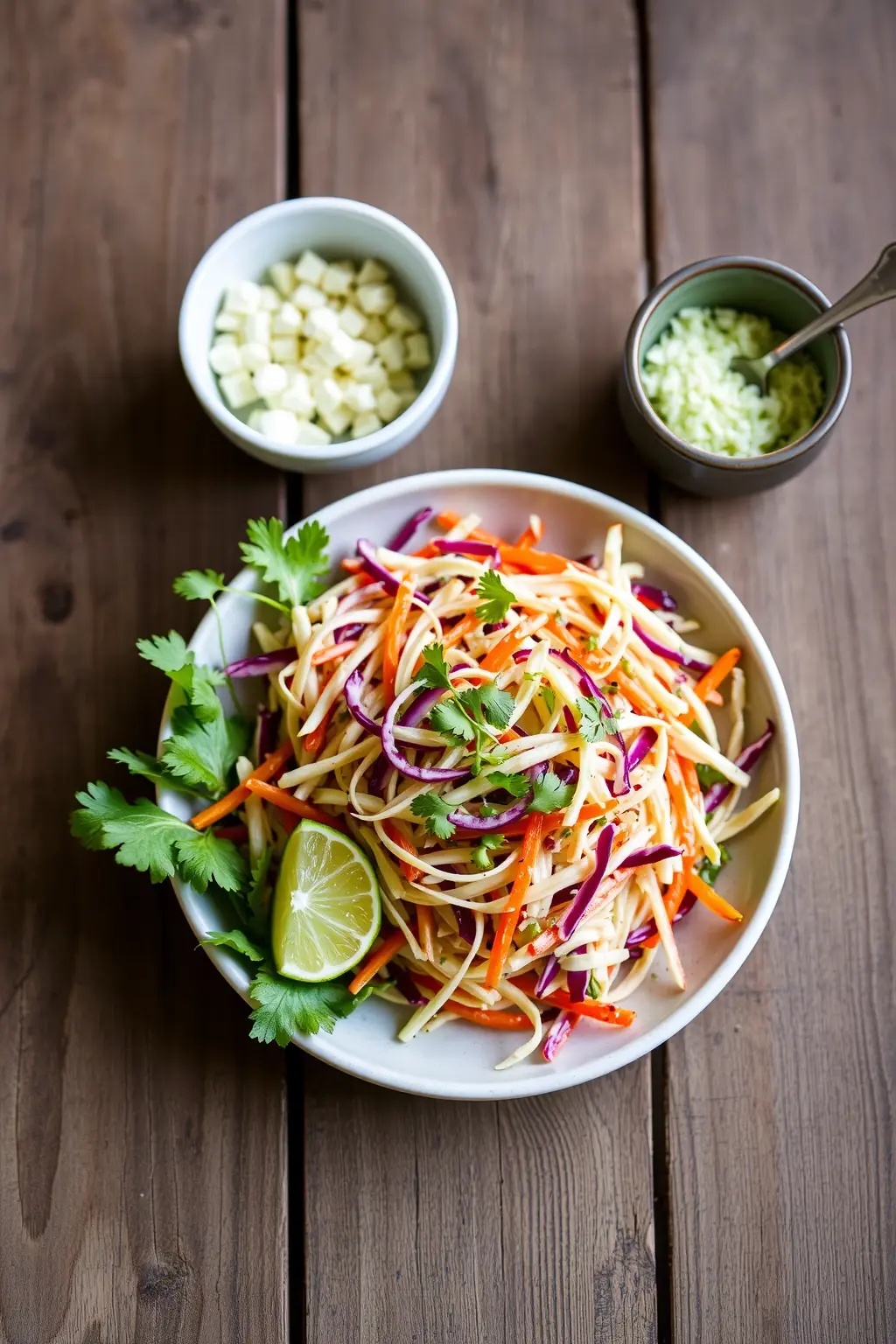 Lime Zest Slaw: The Bright Companion - Meet the lime zest slaw&mdash;crunchy, colorful, and bursting with personality. It&rsquo;s the lively sidekick that elevates your taco experience to a celebration of vibrant textures and freshness.