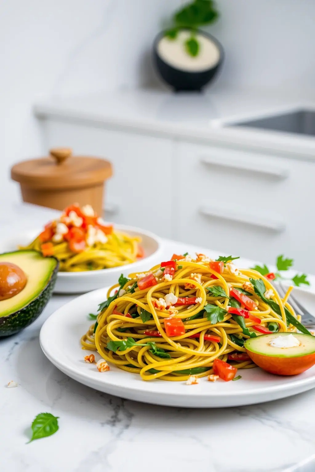 Zesty Zoodles & Avocado Pesto Party - Who needs pasta when you have zoodles? Dive into this vibrant twist on spaghetti, featuring ribbons of zucchini tangled in a creamy avocado pesto that sings with lemon and garlic. It’s fresh, it’s fun, and yes, it’s incredibly good for you!