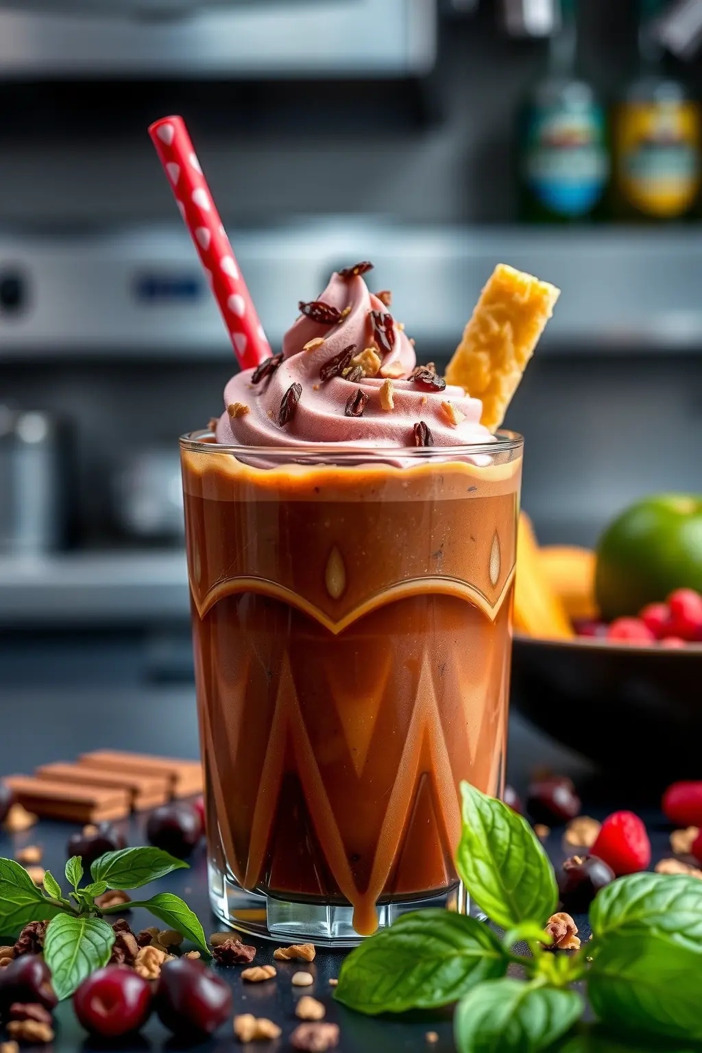 Cocoa-Loco Chia Delight - Dive into decadence with this rich chocolate version featuring velvety cocoa powder, creamy coconut, and a hint of vanilla. Topped with fresh berries, it&rsquo;s a dessert that dares you to indulge!