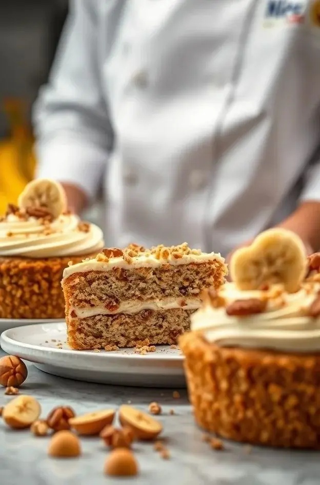 Nutty Banana Bliss Bakes - When ripe bananas and a m&eacute;lange of nuts unite, you get these muffins&mdash;a slice of heaven with a side of health. With every bite, feel the warmth of comfort and the thrill of a low-sugar triumph.